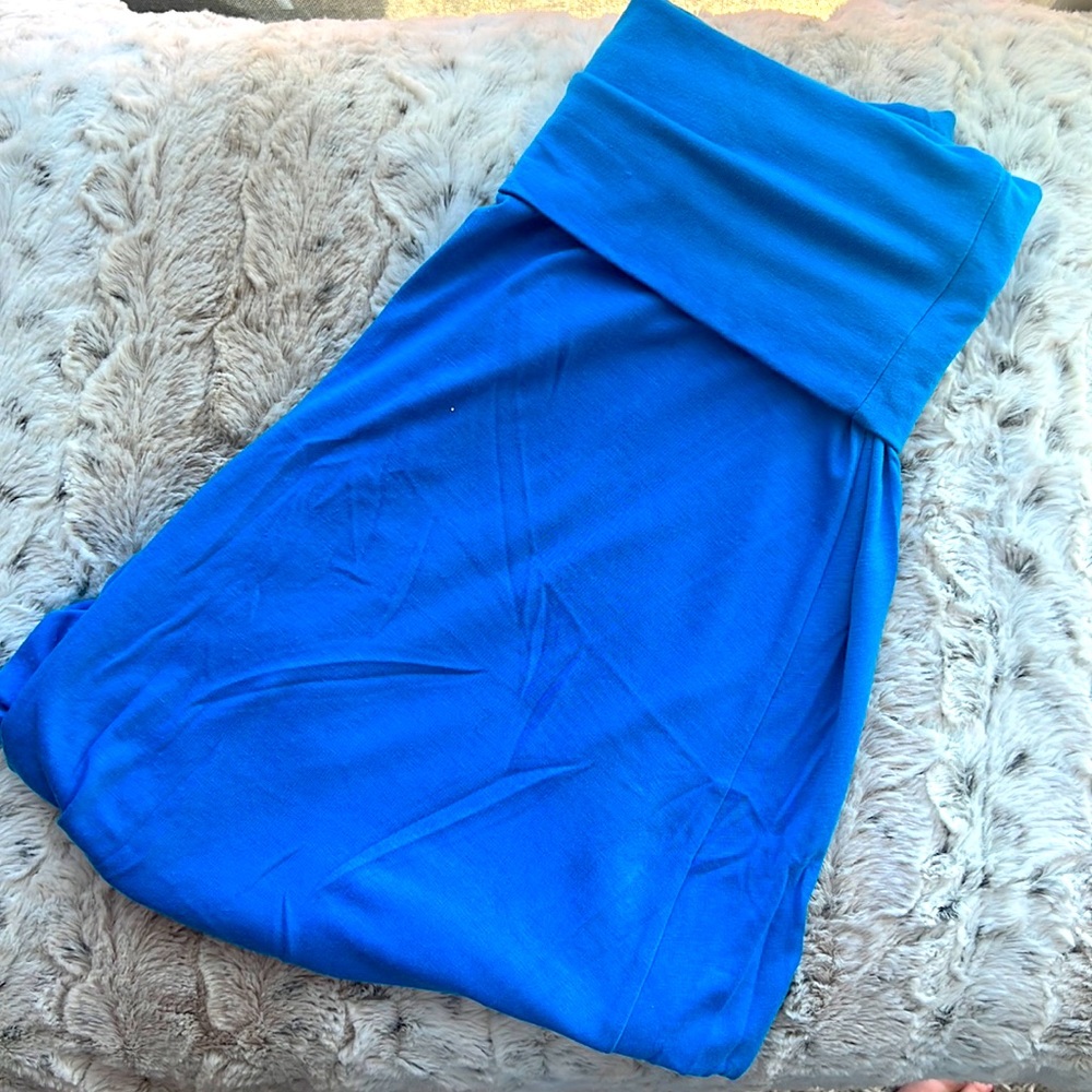 Mossimo Aqua Blue Maxi Skirt
